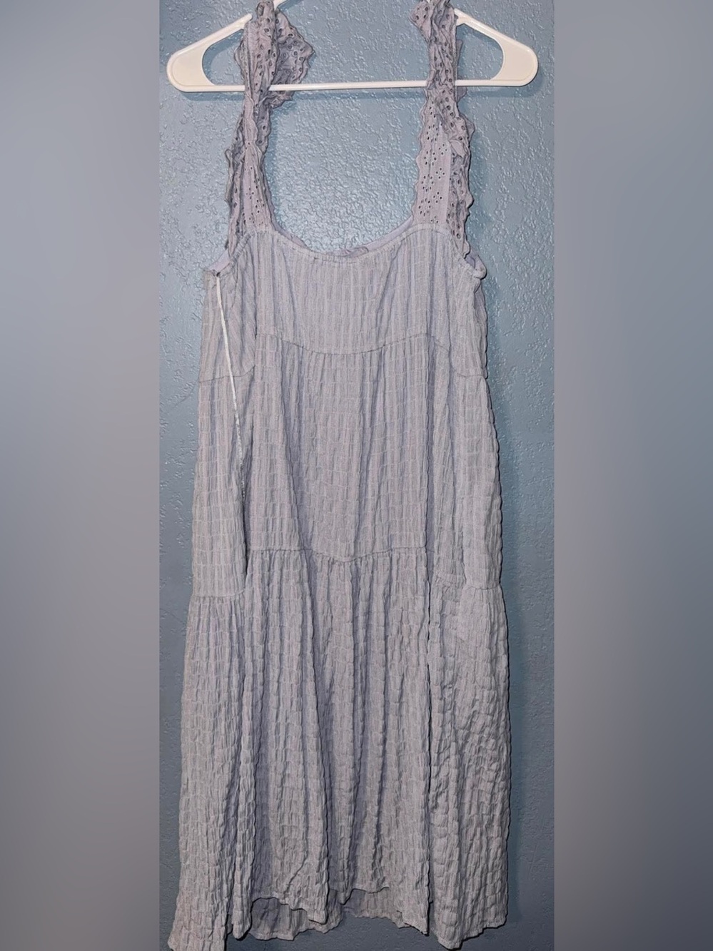 Lush Light Lavender Tiered Dress
